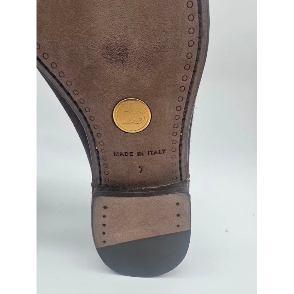 Dolce & Gabanna Mens Brown Suede Horsebit Loafers CA1372 1972 Made in Italy 7